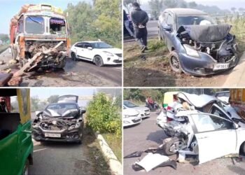 GT ਰੋਡ ‘ਤੇ ਭਿਆਨਕ ਹਾਦਸਾ, 20 ਤੋਂ 25 ਗੱਡੀਆਂ ਦੀ ਆਪਸ ‘ਚ ਹੋਈ ਟੱਕਰ