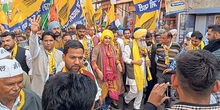 ‘ਆਪ’ ਦੀ ਪਰਿਵਰਤਨ ਯਾਤਰਾ ਦਾ ਨਰਾਇਣਗੜ੍ਹ ’ਚ ਨਿੱਘਾ ਸਵਾਗਤ