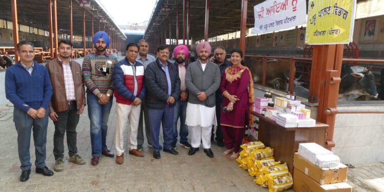 ਪਸ਼ੂ ਪਾਲਣ ਵਿਭਾਗ ਨੇ ਲਾਇਆ ਸ੍ਰੀ ਰਾਧਾ ਕ੍ਰਿਸ਼ਨ ਗਊ ਸੇਵਾ ਸਮਿਤੀ ਗਊਸਾਲਾ ਵਿਖੇ ਪਸ਼ੂ ਜਾਂਚ ਤੇ ਸੰਭਾਲ ਕੈਂਪ