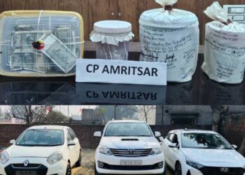 Punjab Police ਨੇ ਸਰਾਂ ਵਿੱਚ ਚਲਾਏ ਗਏ ਅਮਲਾਂ ਦੇ ਅਮਲ ਵਿੱਚ ਨਸ਼ੀਲੀ ਜੁਗਾਂ ਦੇ ਵਪਾਰ ਵਿੱਚ ਸ਼ਾਮਲ ਇੱਕ ਮਹੱਤਵਪੂਰਨ ਵਿਅਕਤੀ ਨੂੰ ਬਚਾਉਣ ਵਿੱਚ ਮਦਦ ਕੀਤੀ, ਵੱਡੀ ਮਾਤਰਾ ਵਿੱਚ ਹੇਇਨ ਅਤੇ ਡਰਾਗ ਮਨ ਜਦੋਂਤ ਹੋਇਆ।