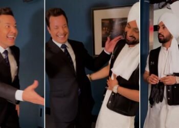 ਦਿਲਜੀਤ ਦੋਸਾਂਝ ਅਤੇ ਜਿੰਮੀ ਫਾਲਨ ਨੇ ‘ਦਿ ਟੂਨਾਈਟ ਸ਼ੋਅ’ ‘ਤੇ ਬੈਕਸਟੇਜ ‘ਤੇ ਮਜ਼ੇਦਾਰ ਪਲ ਸਾਂਝੇ ਕੀਤੇ