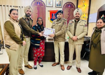 ਕੇਂਦਰੀ ਜੇਲ੍ਹ ਪਟਿਆਲਾ ਦੀ ਅੰਡਰਟ੍ਰਾਇਲ ਮਹਿਲਾ ਬੰਦੀ ਸੋਨੀਆ ਨੂੰ ਮਿਲਿਆ ‘ਤਿਨਕਾ-ਤਿਨਕਾ ਬੰਦਨੀ ਅਵਾਰਡ 2024’ ਦਾ ਵਕਾਰੀ ਸਨਮਾਨ-ਵਰੁਣ ਸ਼ਰਮਾ